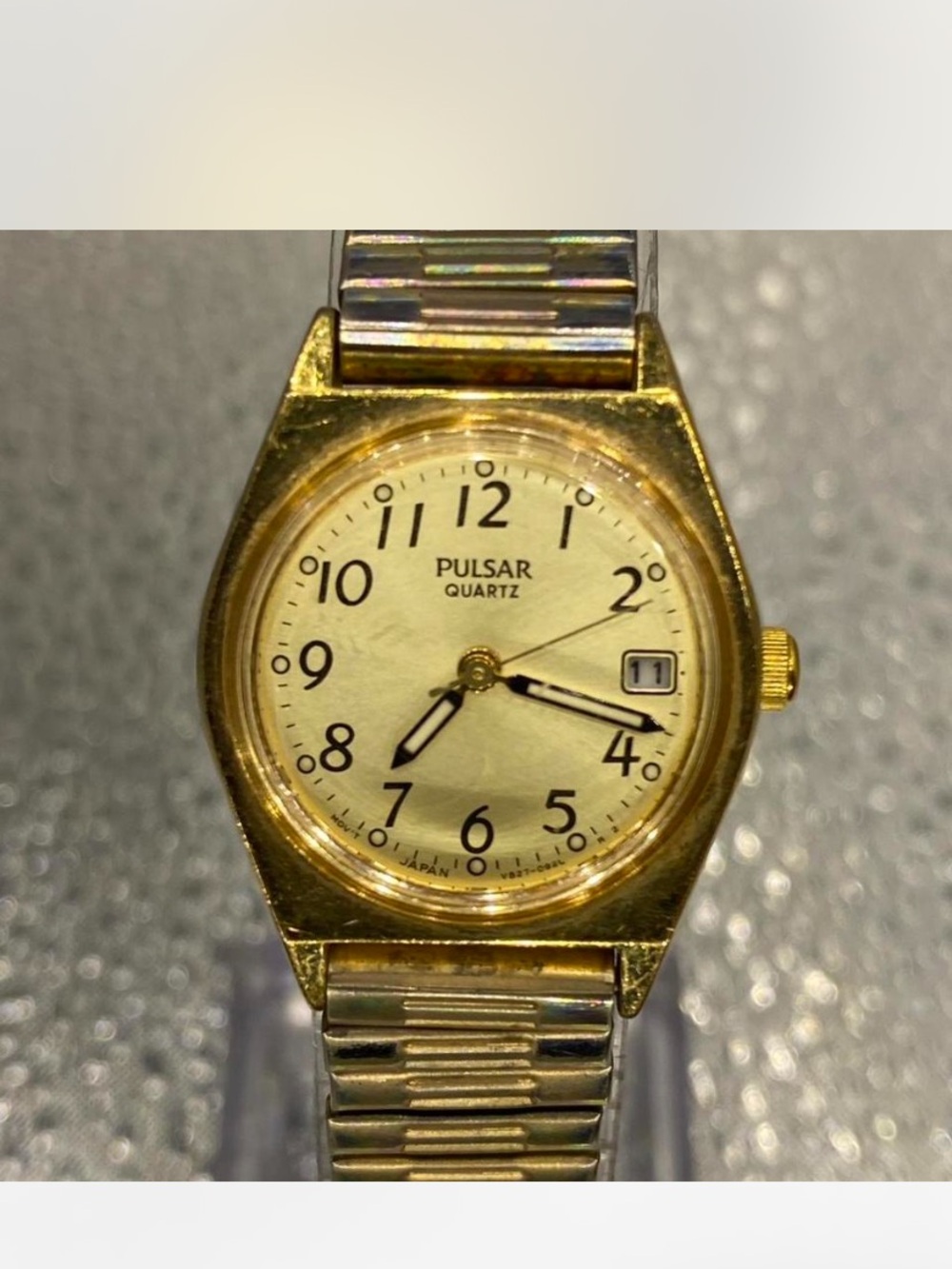 *** Pulsar ^^^ Vintage  *** Quartz Gold-Tone Women's Watch - Gold Dial ***
